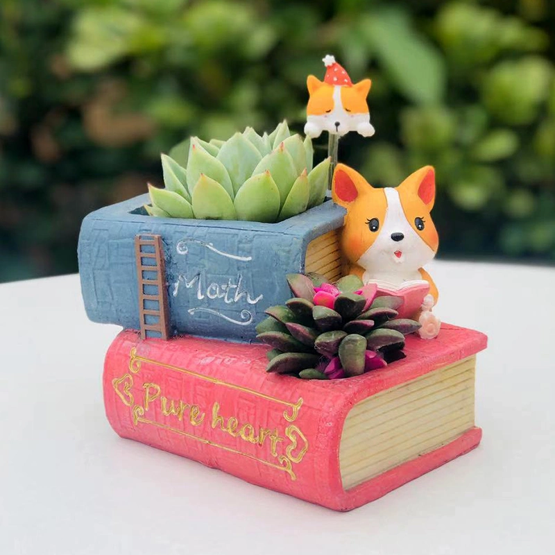 Creative Cartoon Home Nursery Small Pot Micro Landscape Decoration Cute Corky Small Animal Succulent Plant Pot